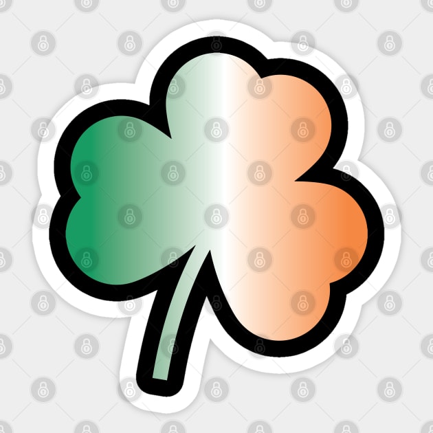 Irish Flag Clover Sticker by jverdi28